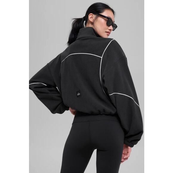 Alo Polar Fleece Game Time Full Zip Jacket Size Small NWT - Picture 3 of 4